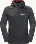 Jack Wolfskin 1710002, JACK WOLFSKIN Herren Unterjacke HYDRO GRID HOODED FZ M Phantom