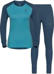 Odlo 196701, ODLO Damen Funktionsunterw&auml;sche "Active Warm Eco" Set 2-teilig Blau