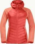 Jack Wolfskin 1710861, JACK WOLFSKIN Damen Unterjacke ROUTEBURN PRO HYBRID W Rot