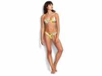 SEAFOLLY Damen Bikinihose Summer Of Love High Cut Pant, Größe 36 in Gelb