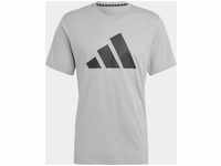 Adidas IB8276, ADIDAS Herren Shirt Train Essentials Feelready Logo Training Silber