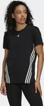 Adidas HK6975, ADIDAS Damen Shirt Trainicons 3-Streifen Schwarz female
