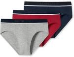 SCHIESSER Herren Slips, 3er Pack - "95/5", Rio Briefs, Logo-Bund, Stretch Baumwolle