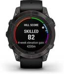 GARMIN FĒNIX&reg; 7 PRO - SAPPHIRE SOLAR EDITION Schwarz/Carbongrau Titan DLC mit