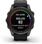 GARMIN FĒNIX&reg; 7S PRO - SAPPHIRE SOLAR EDITION Schwarz/Carbongrau Titan DLC mit