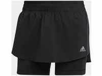 ADIDAS Damen Shorts Run Icons 3-Streifen Running, BLACK, S