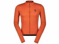 SCOTT Herren Trikot SCO Shirt M's Endurance 10 l/sl, Größe S in braze orange/dark