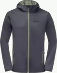 Jack Wolfskin 1307471, JACK WOLFSKIN Herren Funktionsjacke BORNBERG HOODY M Ebony Jack Wolfskin 1307471, JACK WOLFSKIN Herren Funktionsjacke BORNBERG HOODY M Ebony