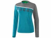 ERIMA Fußball - Teamsport Textil - Sweatshirts 5-C, oriental blue mel./grey