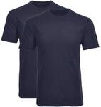 RAGMAN Herren T-Shirt 2er Pack - 1/2 Arm, Unterhemd, Rundhals