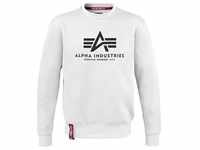 Alpha Industries Basic Sweater weiß, Größe XL