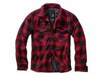 Brandit Lumber Hemdjacke schwarz/rot, Größe 5XL