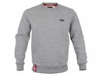 Alpha Industries Basic Sweater Small Logo grey heather, Größe L