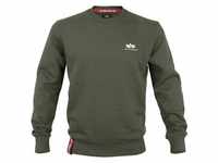 Alpha Industries Basic Sweater Small Logo dark oliv, Größe S