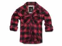 Brandit Check Shirt Flanell Hemd schwarz/rot, Größe XXL