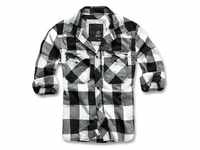 Brandit Check Shirt Flanell Hemd schwarz/weiss, Größe M