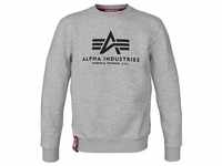 Alpha Industries Basic Sweater grey heather, Größe M