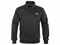 Alpha Industries Half Zip Sweater SL schwarz, Größe S