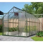 Vitavia Gew&auml;chshaus Dione 11500 4mm HKP inkl. 4 Dachfenster und Stahlfundament,