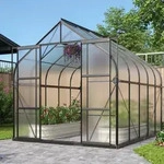 Vitavia Gew&auml;chshaus Dione 8300 4mm HKP inkl. 2 Dachfenster und Stahlfundamentrahmen,