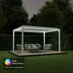 Ximax Aluminium Pergola Shade Beschattungssystem mit Lamellendach 300 x 400 cm...
