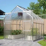Vitavia Gew&auml;chshaus Dione 6700 4 mm HKP inkl. 2 Dachfenster und Stahlfundament,
