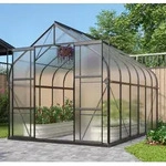 Vitavia Gew&auml;chshaus Dione 9900 4 mm HKP inkl. 4 Dachfenster und Stahlfundament,