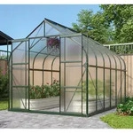 Vitavia Gew&auml;chshaus Dione 9900 4 mm HKP inkl. 4 Dachfenster und Stahlfundament,