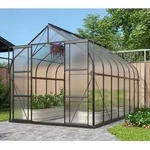 Vitavia Gew&auml;chshaus Dione 11500 4mm HKP inkl. 4 Dachfenster und Stahlfundament,