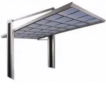 Ximax Carport Miro Typ 150 Sonderh&ouml;he 578,7 x 275,1 cm 187 kg/qm Edelstahl-Look