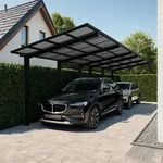 Ximax Carport Linea Typ 110 Tandem 982,6 x 272,6 cm 137 kg/qm Schwarz