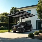 Ximax Carport Linea Typ 110 Sonderbreite XS 495,4 x 243,8 cm 137 kg/qm Schwarz