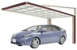 Ximax Carport Miro Next Typ 60 590,1 x 263 cm 75 kg/qm Edelstahl-Look