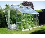 Vitavia Gew&auml;chshaus Uranus 8300 ESG 3 mm inkl. 4 Dachfenster, Aluminium eloxiert