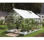 Vitavia Gew&auml;chshaus Merkur 9900 ESG 3 mm inkl. 2 Dachfenster, Aluminium eloxiert