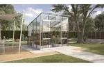 Vitavia Gew&auml;chshaus Freya 7600 ESG/HKP inkl. 2 Seitenfenster, Aluminium eloxiert