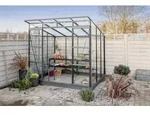 Vitavia Gew&auml;chshaus Freya 5900 ESG/HKP inkl. 2 Seitenfenster, Schwarz