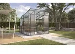 Vitavia Gew&auml;chshaus Freya 7600 HKP inkl. 2 Seitenfenster, Schwarz