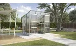 Vitavia Gew&auml;chshaus Freya 5900 HKP inkl. 2 Seitenfenster, Aluminium eloxiert