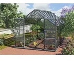 Vitavia Gew&auml;chshaus Mars 11500 ESG 3 mm inkl. 2 Dachfenster, Schwarz