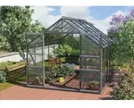 Vitavia Gew&auml;chshaus Mars 8300 ESG 3 mm inkl. 2 Dachfenster Schwarz