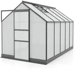 Vitavia Gew&auml;chshaus Apollo 6200 Hohlkammerplatten 4 mm inkl. 2 Dachfenster, Schwarz