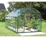 Vitavia Gew&auml;chshaus Mars 11500 ESG 3 mm inkl. 2 Dachfenster, Smaragd