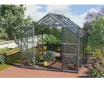 Vitavia Gew&auml;chshaus Mars 6700 ESG 3 mm inkl. 2 Dachfenster, Schwarz