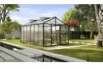 Vitavia Gew&auml;chshaus Zeus 11900 16 mm Hohlkammerplattenn inkl. 3 Dachfenster, Schwarz