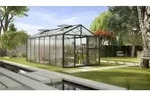 Vitavia Gew&auml;chshaus Zeus 13800 16 mm Hohlkammerplattenn inkl. 3 Dachfenster, Schwarz