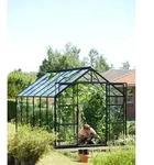 Vitavia Gew&auml;chshaus Uranus 9900 ESG 3 mm inkl. 4 Dachfenster, Schwarz