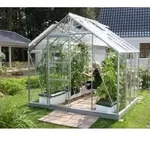 Vitavia Gew&auml;chshaus Merkur 6700 ESG 3 mm inkl. 2 Dachfenster, Aluminium eloxiert