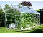 Vitavia Gew&auml;chshaus Uranus 9900 ESG 3 mm inkl. 4 Dachfenster, Aluminium eloxiert