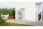 Vitavia Anglehngew&auml;chshaus Styx 900 Einscheibensicherheitsglas Aluminium eloxiert